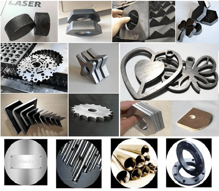 Laser cutting machine for metal samples