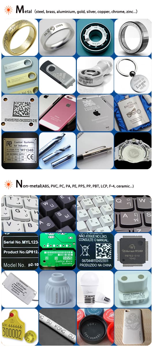 Laser marking machine sample