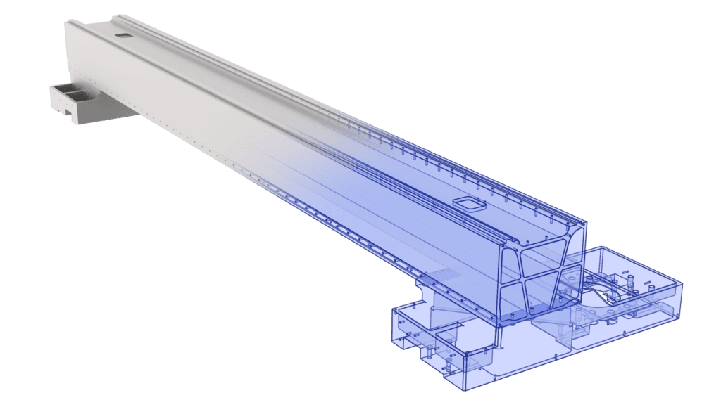 Cold drawn extruded aluminum beam